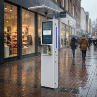 Kiosque de commande automatique à écran tactile pour l'extérieur, kiosque de paiement automatique pour les conditions météorologiques difficiles