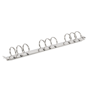 Wholesale 9 Ring Mechanism Bottom Price Silver Metal Clip Low Triggers 9 Holes Ring Binder Clipboard For File Folders