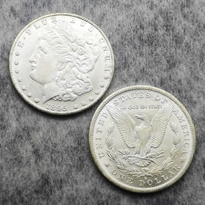 Pièces de monnaie commémoratives UNC des États-Unis, différentes dates (1878-1904), Dollar Morgan, cadeaux, décoration de la maison - Product Image 5