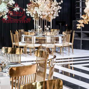 Silla Moderna de Acero Inoxidable Apilable, Resistente y de Lujo para Recepciones, Bodas y Eventos - Product Image 6