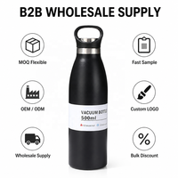 Bouteille d'eau sport double paroi en acier inoxydable avec poignée portable, tasse isotherme classique pour eau, Coca, voyage, Milkabox