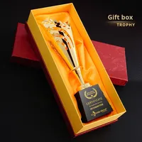 Trophée de bouclier en métal personnalisé gravé créatif pour le prix d'architecture d'entreprise élégante haut de gamme médaille d'honneur compétition sportive