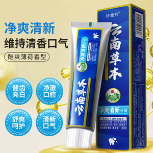 Dentifrice aux herbes du Yunnan Shiyadan 110g, blanchissant, haleine fraîche, soins dentaires multifonctionnels - Product Image 1