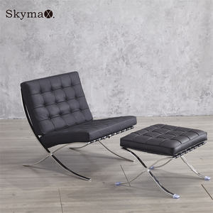 Cafe đồ nội thất cổ điển Ghế phòng chờ vải ghế sofa massage ghế barceclona phòng chờ ghế & Ottoman Nhà cung cấp tại Quảng Châu - Product Image 4