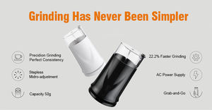 <span class=keywords><strong>Molinillo</strong></span> <span class=keywords><strong>de</strong></span> <span class=keywords><strong>Café</strong></span> Eléctrico Automático con Cuchillas <span class=keywords><strong>de</strong></span> Acero Inoxidable, Carcasa <span class=keywords><strong>de</strong></span> Plástico, 200W, Funcionamiento en Francés, para Uso Doméstico - Product Image 2