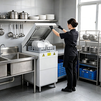 Lave-vaisselle à convoyeur de comptoir pour hôtels et restaurants, équipement de cuisine commerciale, stérilisation de la vaisselle