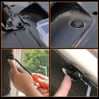Rivet en plastique Push Type Fender Panneau de porte Pare-chocs Auto Attache Clip Car Vent Body Clips Retenue Kit