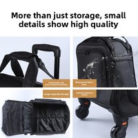 Sac de voyage Oxford à roulettes, rangement multi-couches, grande capacité, imperméable et facile à nettoyer, sacs professionnels pour maquilleurs