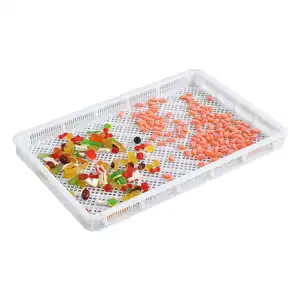 Hot sale Good price Various sizes p plastic curing drying trays food grade storage plastic trays with compartments
