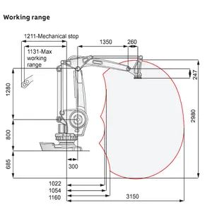 Robot <span class=keywords><strong>Manipulador</strong></span> Industrial IRB 660, Carga Útil <span class=keywords><strong>de</strong></span> 250 kg, Brazo Robótico <span class=keywords><strong>de</strong></span> Paletización <span class=keywords><strong>de</strong></span> 4 Ejes con Pinza - Product Image 5