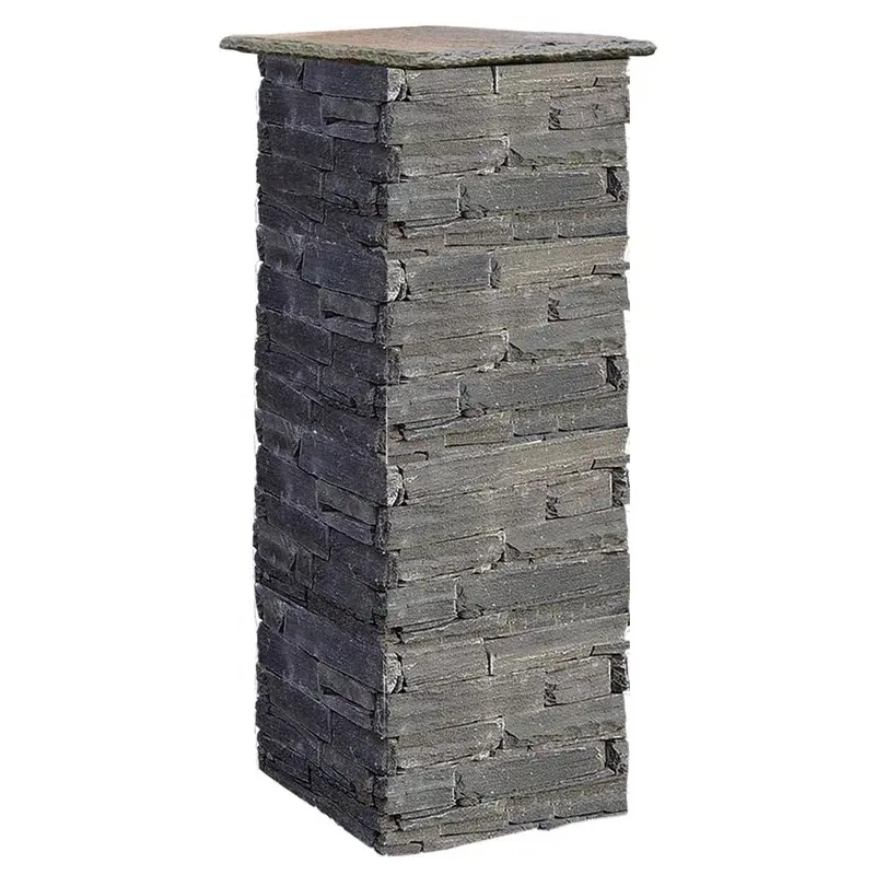 コンクリート装飾石柱天然文化スレート柱