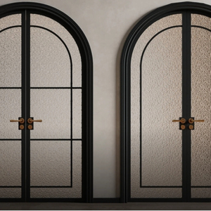 ALUFRONT <span class=keywords><strong>Porta</strong></span> <span class=keywords><strong>a</strong></span> Battente in Vetro con Telaio in Metallo di Alta Qualità, Moderna, Impermeabile, per Appartamenti, Hotel e Ville - Product Image 5