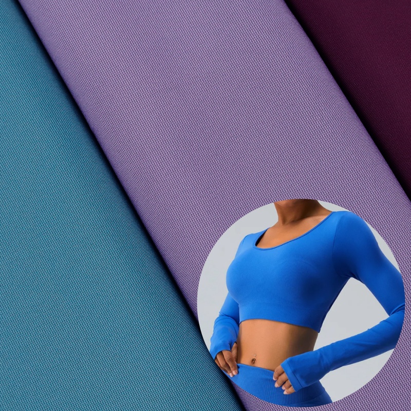 Anti-odor Anti-bacterial Bamboo Charcoal Fiber Fabric Breathable Sweat Stretch Fabric for Sportswear Swimwear Dress Lingerie