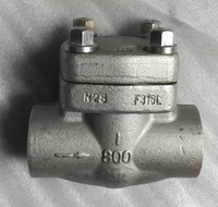 Vanne de retenue forgée à piston de type SW DN25 ASTM A105 CL800 à extrémité soudée