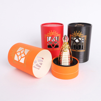 Boîtes arrondies Cylindre à chaud estampage à chaud Boîtes en papier de conception évidées pour parfum avec protection EVA