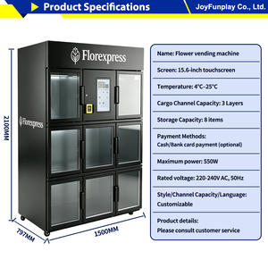 Distributeur automatique intelligent de fleurs préservées JFP OEM Factory – Idées pour petites entreprises, conception personnalisée, solution de stockage frigorifique <span class=keywords><strong>24h</strong></span>/24 - Product Image 4
