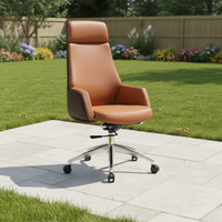 Chaise de bureau de direction moderne et luxueuse, multifonctionnelle, confortable, inclinable, avec fonction réglable, siège en tissu moelleux, base en aluminium