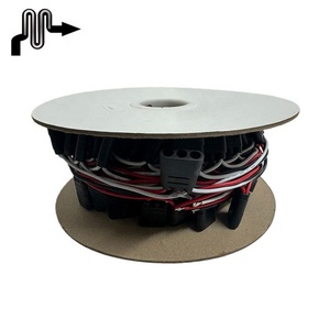 듀얼 컬러 3 LED 이중 클리어런스 마커 라이트 스테인레스 스틸 베젤 페니 조명 용 암 커넥터가있는 3 핀 플러그 와이어 - Product Image 1