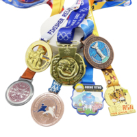 Nouveau produit Trophées de football Médaille de sport personnalisée en or pour la course à pied Souvenir sportif