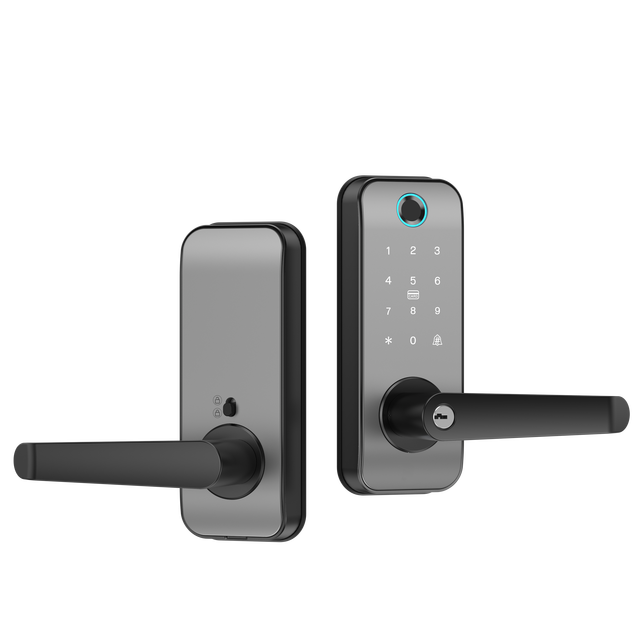 Electric Smart Door Lock with Fingerprint Wifi Connectivity Security Keys for Door Compatible with App Code Type