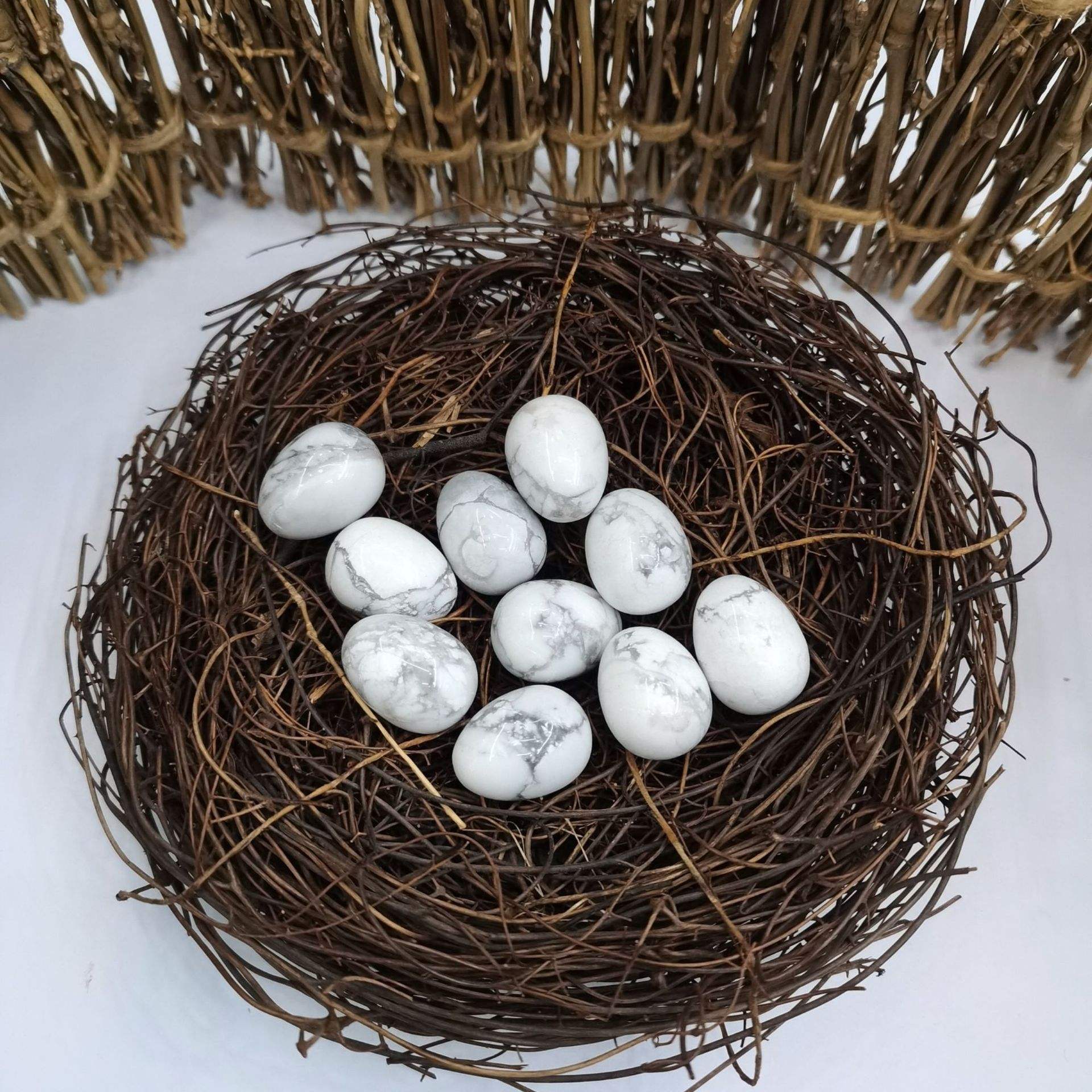 White turquoise eggs