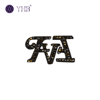 YHB Motifs thermocollants luxueux en strass de verre à dos plat pour vêtements