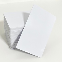 Carte vierge en PVC imperméable pour sublimation, blanche, pour cadeaux et cartes de membre, prix usine YTS