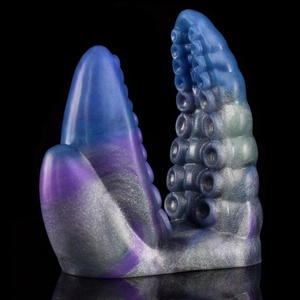 Funda Vibradora de Dedo con Forma de Tentáculo de Silicona Multicolor, Estimulador de Clítoris, Juguetes Sexuales para Masturbación Femenina, para Hombres y Mujeres - Product Image 5
