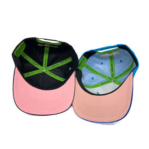 Chapeau brodé à bord plat pour hommes et femmes, vintage, 5 panneaux - Product Image 4