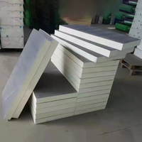 Panneau sandwich en mousse PU polyuréthane PIR léger 50 ~ 200mm pour mur extérieur de toit, isolation de chambre froide, prix 4x8