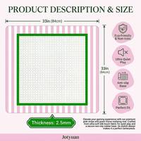 Tapis de Mahjong en Caoutchouc Premium Antidérapant et Silencieux pour Jeu de Tuiles de Mahjong Américain – Utilisation Professionnelle en Compétition