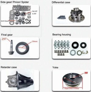 อุปกรณ์เสริมชิ้นส่วนเฟืองท้ายด้านหลังเหมาะสําหรับโตโยต้าไฮลักซ์วีโก้ด้านหลังพร้อมเกียร์สุดท้ายด้านข้างเฟืองแมงมุม Retarder กรณีแอก - Product Image 2
