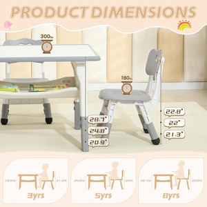 Sinkipa hiện đại trẻ mới biết đi bảng 2 trẻ em ghế đặt nhựa an toàn Chiều cao có thể điều chỉnh đa hoạt động sơn máy tính để bàn ăn - Product Image 4