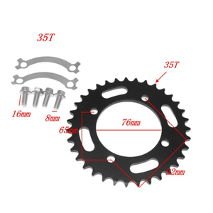 เฟืองโซ่หลังมอเต<span class=keywords><strong>อร</strong></span>์ไซค์วิบาก35T 37T <span class=keywords><strong>สายพาน</strong></span>เฟืองขับพร้อมแผ่นกันลื่น - Product Image 2