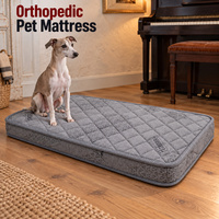 Matelas orthopédique personnalisé pour chien avec options d'emballage et de tissu de revêtement pour literie pour animaux de compagnie en marque blanche