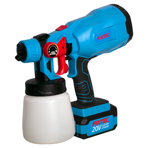 Pistolet de peinture sans fil FIXTEC 20V, 800 ml, portable, électrique, <span class=keywords><strong>avec</strong></span> batterie au lithium et buse - Product Image 3