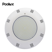 Projecteur LED RGB pour piscine Poolux IP68 étanche ultra-fin en plastique 12V 24V DC à montage en surface, lampe sous-marine