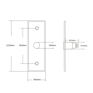 EB40L Bảng Điều Khiển Bằng Thép Không Gỉ <span class=keywords><strong>Flush</strong></span> Mounted Metal Door <span class=keywords><strong>Access</strong></span> Control Exit Button Với Led Light Push Để Thoát Khỏi Cửa Phát Hành Nút - Product Image 6