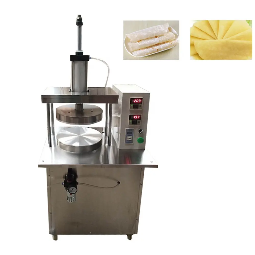 Máy làm bánh kếp mỏng làm bánh mì nhà sản xuất chapatti Máy làm bánh crepe