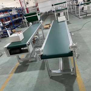 نظام حزام ناقل مطاطي صغير مع خصائص مضادة للكهرباء الساكنة والبكتيريا، ضمان لمدة سنة واحدة لآلات الحزام الناقل للطاولات - Product Image 2