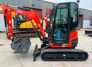 Excavadoras Usadas Kubota U27-4 Mini, Miniexcavadora Kubota de 2 y 3 Toneladas, de Segunda Mano, Motor Hidráulico, Japonesa Original, con Martillo Rompedor - Product Image 6
