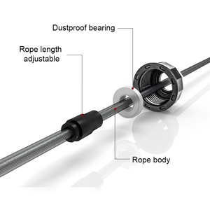 Acheter Croisées Réglables Vitesse Saut Rapide En Acier Câble En Plastique Long <span class=keywords><strong>Roulement</strong></span> Boxe <span class=keywords><strong>Corde</strong></span> à <span class=keywords><strong>Sauter</strong></span> Pondérée - Product Image 4