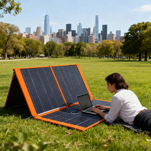 Factory Direct Price Hot Selling 100W Foldable <b>Solar</b> <b>Panels</b> <b>Mini</b> Mobile Phone Charger With Fast PWM Controller Free Shipping - Product Image 1