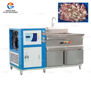 Refrigeration Vegetable Bubble Washing Machine Cooling Water Seafood Unfreeze Meat Cleaning Machine