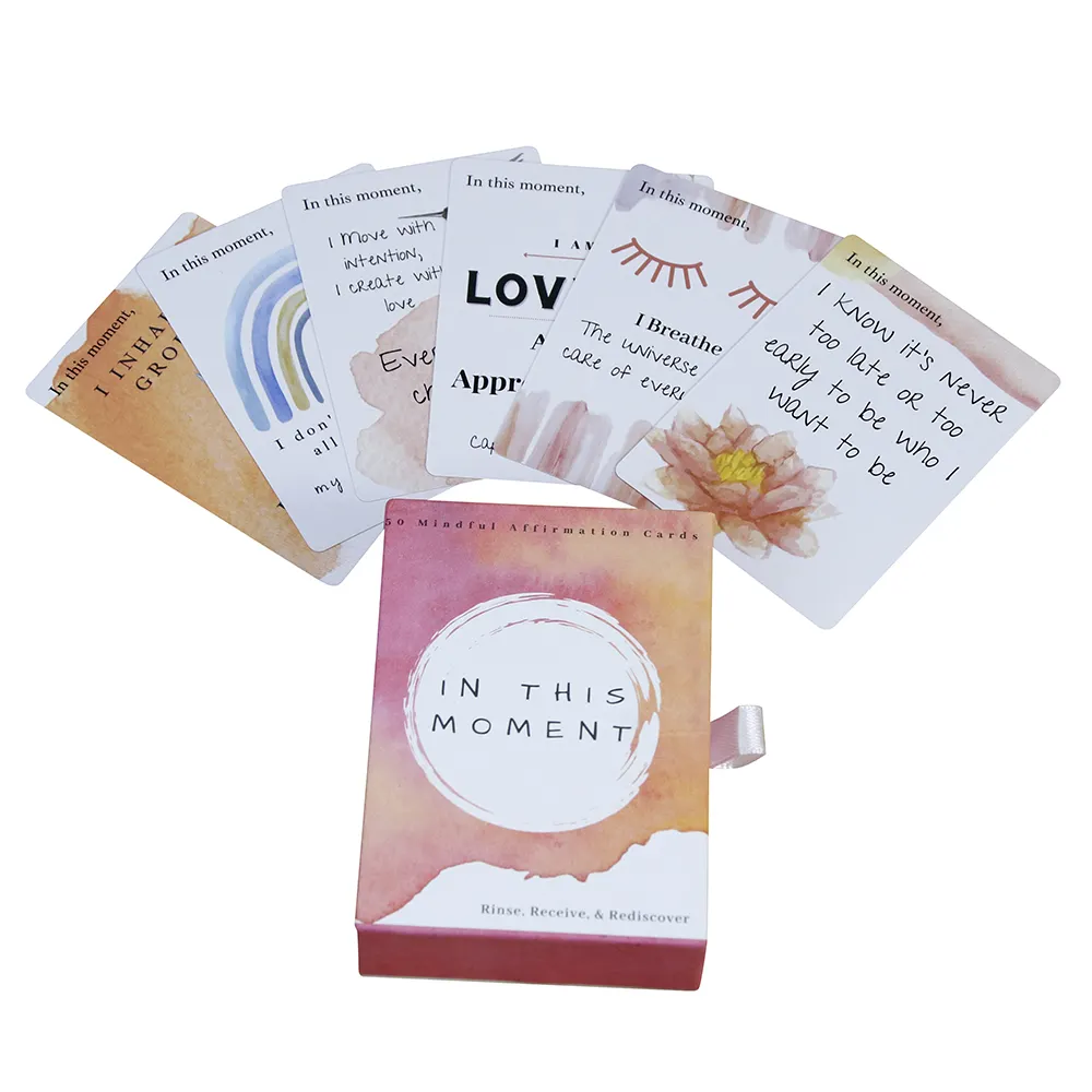 Le scatole di schede di citazione ispiratrice personalizzano le carte di incoraggiamento degli studenti per le carte di affermazione