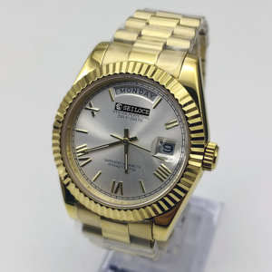 Fashion <b>Men</b> Stainless Steel Waterproof Miyota 8285 Movement Luxury Wrist Mechanical Business <b>Watch</b> Romal Dial - Product Image 2