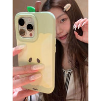 Coque de téléphone portable 3D amusante en forme de pomme rouge pour Apple 17 Air, compatible avec les modèles Apple 16, 15, 14, 13 Pro Max, 12 Plus – Nouvelle collection mignonne