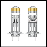 Mini phare LED H4 12V 50W pour voiture, modèle à double faisceau intégré Plug-and-Play H7/H11/9005 pour motos