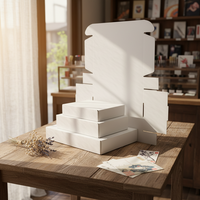 Boîtes personnalisées en carton ondulé et en papier pour chaussettes et coffrets cadeaux avec design en relief de fourrure