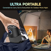 Mini projecteur Android portable 7500 lumens 3D intégré Wi-Fi double bande 1080P pour le divertissement des enfants et la vidéo familiale à domicile